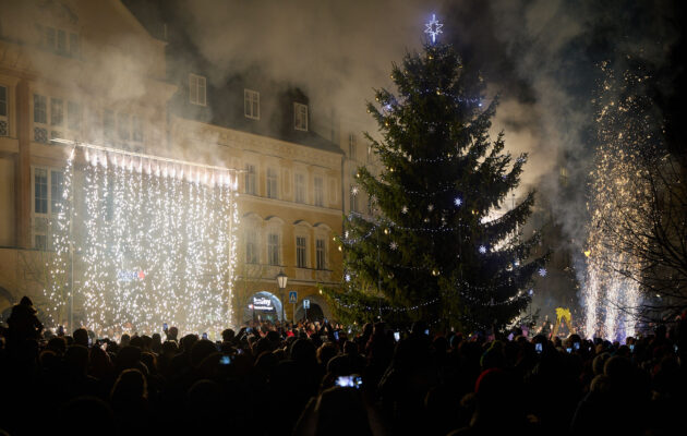 Rozsvícení vánočního stromu v Trutnově