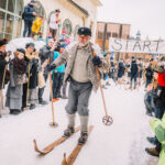 Lyžařský závod po trati 1925 v Janských Lázních