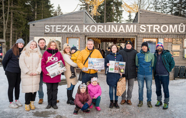 Světla v korunách stromů zářila i pro šťastné výherce