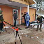 Lesáci na Vasově běhu se stříbrným jubilantem učitelem Kejklíčkem