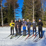 Lesáci na Vasově běhu se stříbrným jubilantem učitelem Kejklíčkem