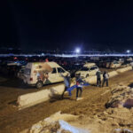 Lesáci na Vasově běhu se stříbrným jubilantem učitelem Kejklíčkem