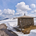 Frézování cesty mezi Výrovkou a Luční boudou