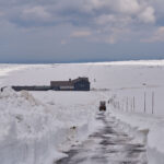 Frézování cesty mezi Výrovkou a Luční boudou