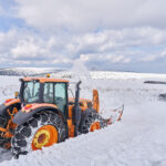 Frézování cesty mezi Výrovkou a Luční boudou