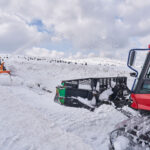 Frézování cesty mezi Výrovkou a Luční boudou