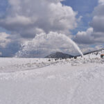 Frézování cesty mezi Výrovkou a Luční boudou