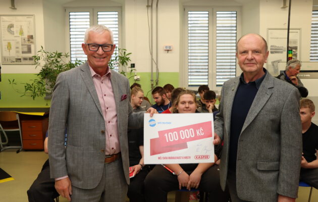 Průmyslovka od společnosti Kasper získala 100 tisíc, vyhlášen byl i Nástrojař roku