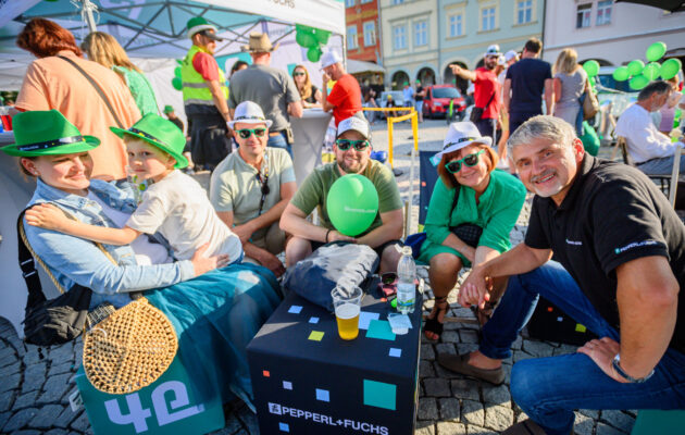 FOTO: Zelená party na náměstí aneb Jak Pepperl+Fuchs slavili výročí