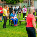 Zahradní slavnost: paralympionička a parkourová show inspirovaly děti k pohybu