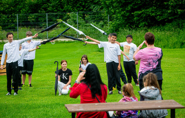 Zahradní slavnost speciální školy v Horňáku