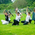 Zahradní slavnost: paralympionička a parkourová show inspirovaly děti k pohybu