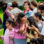 Zahradní slavnost: paralympionička a parkourová show inspirovaly děti k pohybu