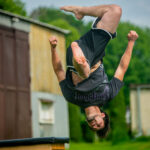 Zahradní slavnost: paralympionička a parkourová show inspirovaly děti k pohybu