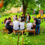 Zahradní slavnost: paralympionička a parkourová show inspirovaly děti k pohybu