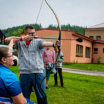 Zahradní slavnost: paralympionička a parkourová show inspirovaly děti k pohybu
