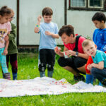 Zahradní slavnost: paralympionička a parkourová show inspirovaly děti k pohybu