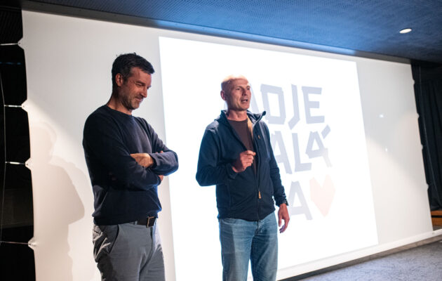 Promítání filmu Sbormistr v Malé Úpě