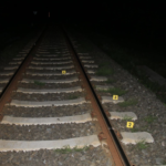 Kameny na železniční trati v Chotěvicích