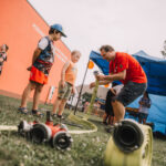 FOTO: Den s dobráky spojil poučení o práci hasičů s pohodovou zábavou