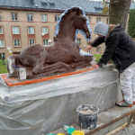 Sochy hříbat nahradí odolnější bronzové repliky