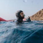 Freediver Pavel Tomm při rekordu na Egyptian Open