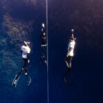 Freediver Pavel Tomm při rekordu na Egyptian Open