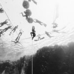 Freediver Pavel Tomm při rekordu na Egyptian Open