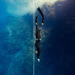 Freediver Pavel Tomm při rekordu na Egyptian Open