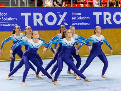 Teamgymová pohárová sezóna je u konce, juniorky Spartaku sahaly po medaili