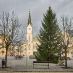 Symbol Vánoc. Třináctimetrový smrk už zdobí Krakonošovo náměstí