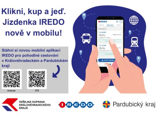 Veřejná doprava ve východních Čechách má novou mobilní aplikaci