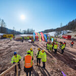 Slavnostní zahájení ražby tunelu Opevnění pro dálnici D11