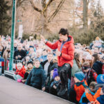 Přivítání olympioniků na náměstí ve Vrchlabí