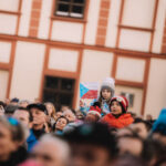 Přivítání olympioniků na náměstí ve Vrchlabí