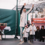 Přivítání olympioniků na náměstí ve Vrchlabí