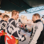 Přivítání olympioniků na náměstí ve Vrchlabí