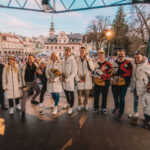 Přivítání olympioniků na náměstí ve Vrchlabí