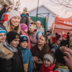 Přivítání olympioniků na náměstí ve Vrchlabí