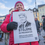 Shromáždění na podporu prezidenta Petra Pavla náměstí v Trutnově