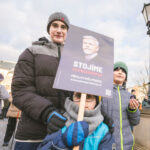 Shromáždění na podporu prezidenta Petra Pavla náměstí v Trutnově