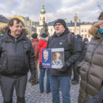 Shromáždění na podporu prezidenta Petra Pavla náměstí v Trutnově