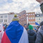 Shromáždění na podporu prezidenta Petra Pavla náměstí v Trutnově