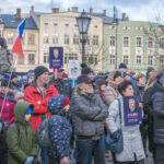 Shromáždění na podporu prezidenta Petra Pavla náměstí v Trutnově