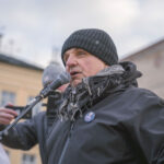 Shromáždění na podporu prezidenta Petra Pavla náměstí v Trutnově