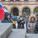 Shromáždění na podporu prezidenta Petra Pavla náměstí v Trutnově