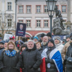 Shromáždění na podporu prezidenta Petra Pavla náměstí v Trutnově