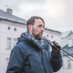 Shromáždění na podporu prezidenta Petra Pavla náměstí v Trutnově