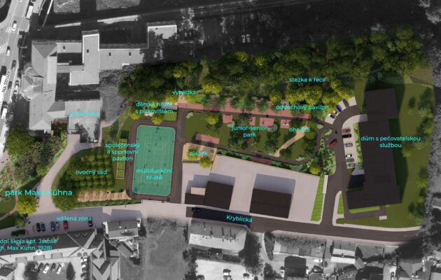 Vizualizace parku Maxe Kühna