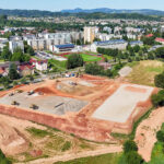 Stavba obchodní zóny ve Volanovské ulici - červenec 2026